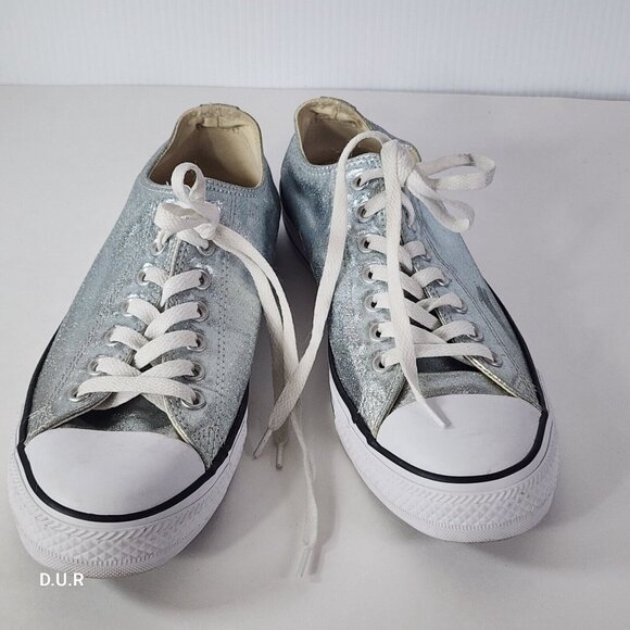 Converse Chuck Taylor Shoes Unisex Size Men's 9/Women's 11 Metallic 154038F - Picture 6 of 9